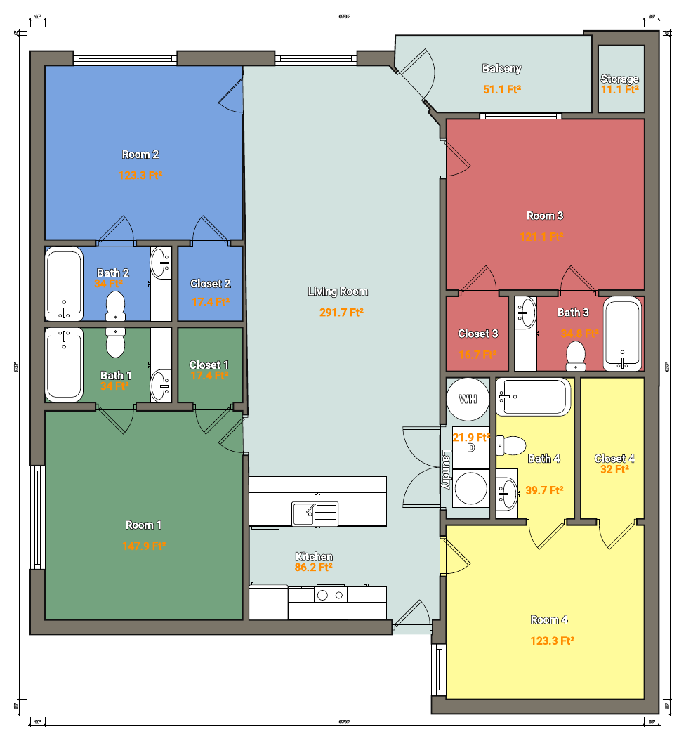 529 Southwest Pkwy #201 floor plan